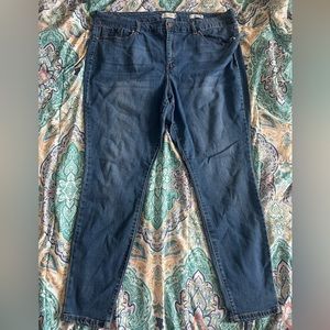 Jessica Simpson Super Stretch High Rise Forever Rilled Ankle Jeans